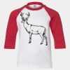 Youth Three Quarter Sleeve Baseball T-Shirt Thumbnail