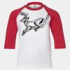 Youth Three Quarter Sleeve Baseball T-Shirt Thumbnail