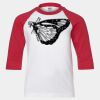 Youth Three Quarter Sleeve Baseball T-Shirt Thumbnail