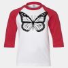Youth Three Quarter Sleeve Baseball T-Shirt Thumbnail