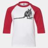 Youth Three Quarter Sleeve Baseball T-Shirt Thumbnail
