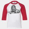 Youth Three Quarter Sleeve Baseball T-Shirt Thumbnail