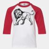 Youth Three Quarter Sleeve Baseball T-Shirt Thumbnail