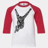 Youth Three Quarter Sleeve Baseball T-Shirt Thumbnail