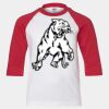 Youth Three Quarter Sleeve Baseball T-Shirt Thumbnail