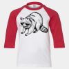 Youth Three Quarter Sleeve Baseball T-Shirt Thumbnail