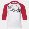 Youth Three Quarter Sleeve Baseball T-Shirt Thumbnail