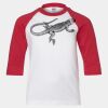 Youth Three Quarter Sleeve Baseball T-Shirt Thumbnail