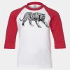 Youth Three Quarter Sleeve Baseball T-Shirt Thumbnail