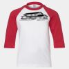 Youth Three Quarter Sleeve Baseball T-Shirt Thumbnail
