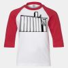 Youth Three Quarter Sleeve Baseball T-Shirt Thumbnail