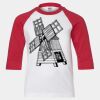 Youth Three Quarter Sleeve Baseball T-Shirt Thumbnail