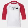Youth Three Quarter Sleeve Baseball T-Shirt Thumbnail