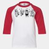 Youth Three Quarter Sleeve Baseball T-Shirt Thumbnail