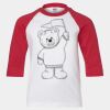 Youth Three Quarter Sleeve Baseball T-Shirt Thumbnail
