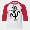 Youth Three Quarter Sleeve Baseball T-Shirt Thumbnail