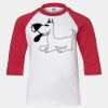 Youth Three Quarter Sleeve Baseball T-Shirt Thumbnail