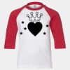 Youth Three Quarter Sleeve Baseball T-Shirt Thumbnail