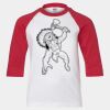 Youth Three Quarter Sleeve Baseball T-Shirt Thumbnail