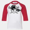 Youth Three Quarter Sleeve Baseball T-Shirt Thumbnail