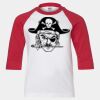 Youth Three Quarter Sleeve Baseball T-Shirt Thumbnail