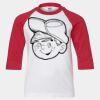 Youth Three Quarter Sleeve Baseball T-Shirt Thumbnail