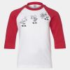 Youth Three Quarter Sleeve Baseball T-Shirt Thumbnail