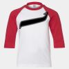 Youth Three Quarter Sleeve Baseball T-Shirt Thumbnail