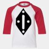Youth Three Quarter Sleeve Baseball T-Shirt Thumbnail