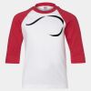 Youth Three Quarter Sleeve Baseball T-Shirt Thumbnail