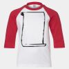Youth Three Quarter Sleeve Baseball T-Shirt Thumbnail