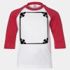 Youth Three Quarter Sleeve Baseball T-Shirt Thumbnail