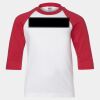 Youth Three Quarter Sleeve Baseball T-Shirt Thumbnail