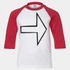 Youth Three Quarter Sleeve Baseball T-Shirt Thumbnail