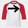 Youth Three Quarter Sleeve Baseball T-Shirt Thumbnail