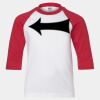 Youth Three Quarter Sleeve Baseball T-Shirt Thumbnail