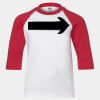 Youth Three Quarter Sleeve Baseball T-Shirt Thumbnail