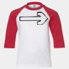 Youth Three Quarter Sleeve Baseball T-Shirt Thumbnail