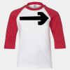 Youth Three Quarter Sleeve Baseball T-Shirt Thumbnail