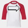 Youth Three Quarter Sleeve Baseball T-Shirt Thumbnail