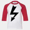 Youth Three Quarter Sleeve Baseball T-Shirt Thumbnail