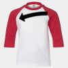 Youth Three Quarter Sleeve Baseball T-Shirt Thumbnail