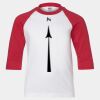 Youth Three Quarter Sleeve Baseball T-Shirt Thumbnail
