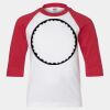 Youth Three Quarter Sleeve Baseball T-Shirt Thumbnail
