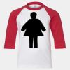 Youth Three Quarter Sleeve Baseball T-Shirt Thumbnail