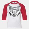 Youth Three Quarter Sleeve Baseball T-Shirt Thumbnail