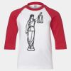Youth Three Quarter Sleeve Baseball T-Shirt Thumbnail