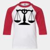 Youth Three Quarter Sleeve Baseball T-Shirt Thumbnail