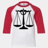 Youth Three Quarter Sleeve Baseball T-Shirt Thumbnail