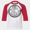 Youth Three Quarter Sleeve Baseball T-Shirt Thumbnail